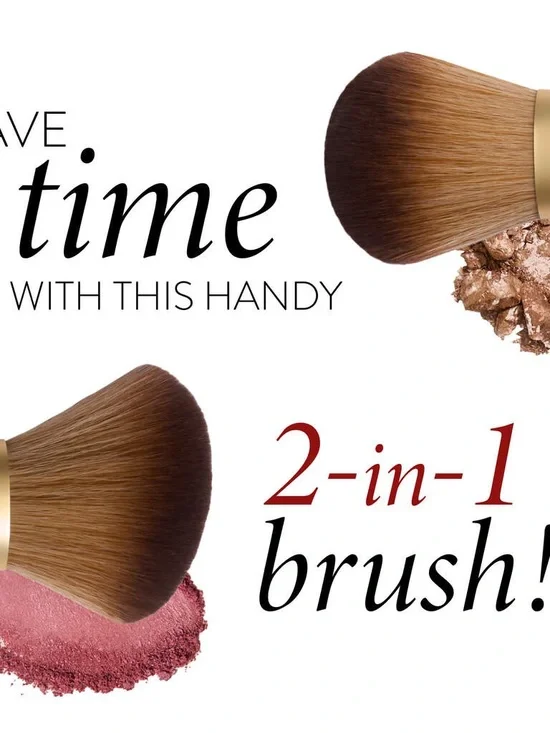 Laura Geller Dual-Ended BLUSH + BRONZER Brush New Sealed - Picture 4 of 6